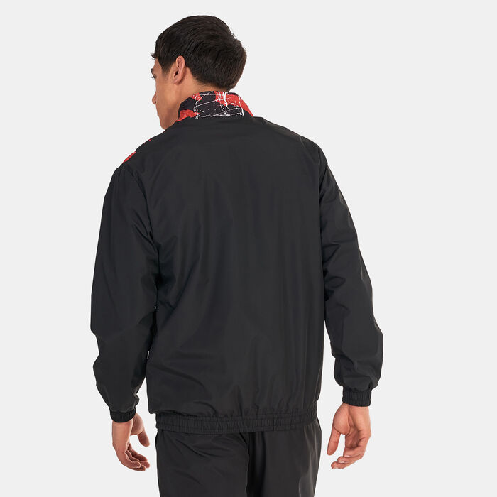 New Era Chicago Bulls Graphic Track Jacket Black image number 2