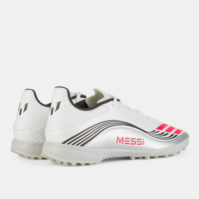 adidas Men's F50 Messi League Turf Ground Football Shoes White image number 2