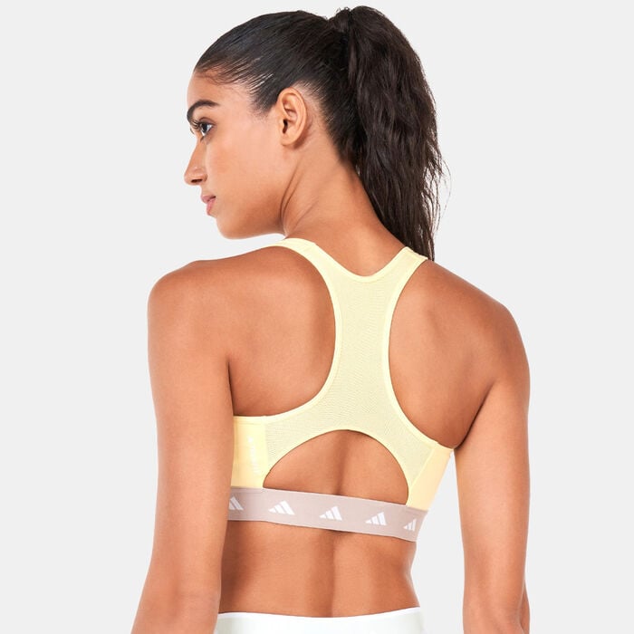 adidas Women’s Powerreact Training Techfit Bra yellow adidas Women’s Powerreact Training Techfit Bra yellow image number 1