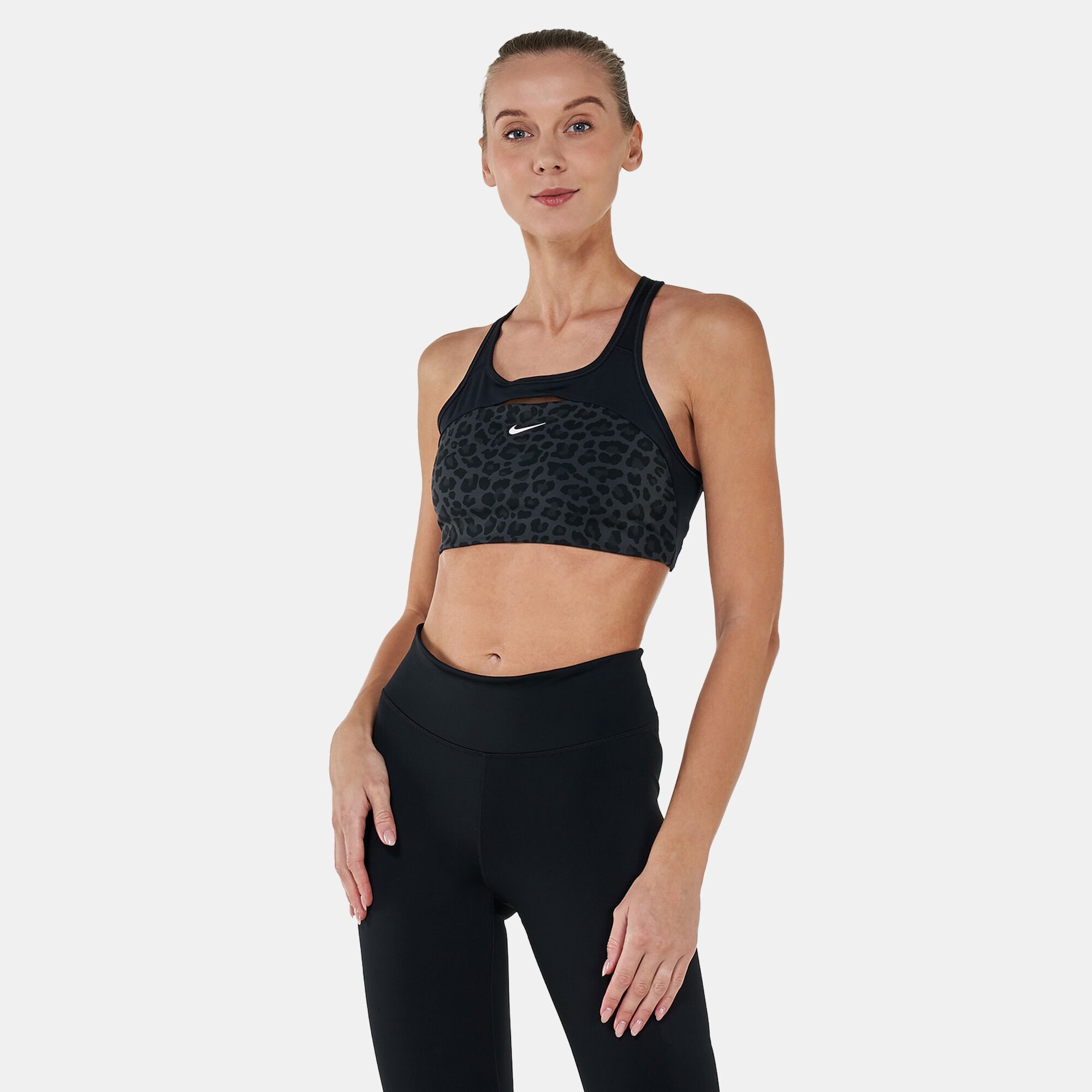 Nike women's starry night sales medium support sports bra