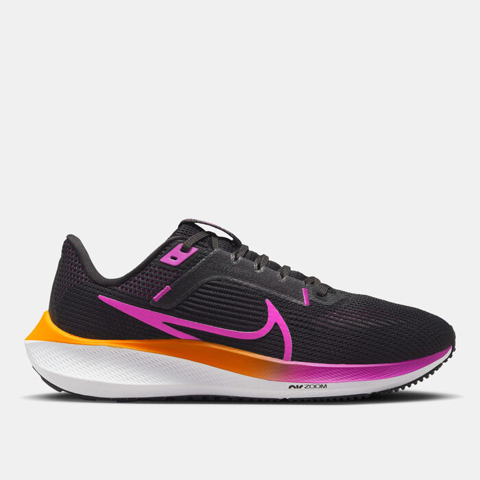 Nike Women's Pegasus 40 Road Running Shoe Black image number 0