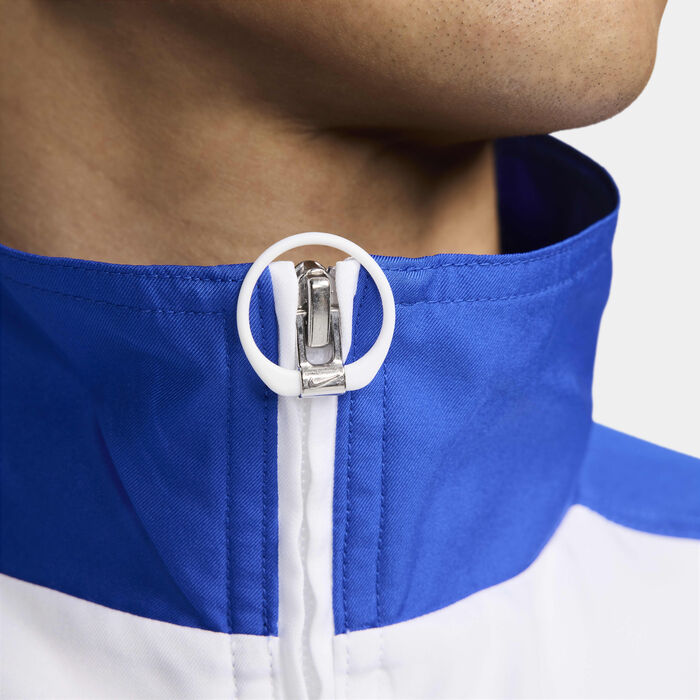 Nike Men's Brazil 1998 Reissue Football Replica Tracksuit Jacket White Nike Men's Brazil 1998 Reissue Football Replica Tracksuit Jacket White image number 5