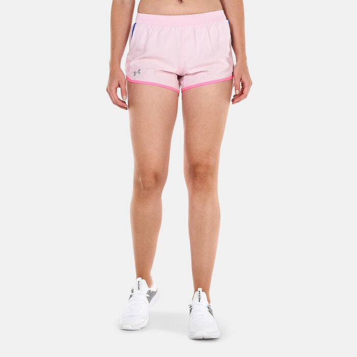 Under Armour Women's UA Fly-By 2.0 Shorts Pink image number 0