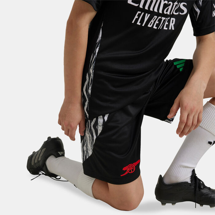 adidas Kids' Arsenal 24/25 Away Replica Football Shorts Black adidas Kids' Arsenal 24/25 Away Replica Football Shorts Black image number 4