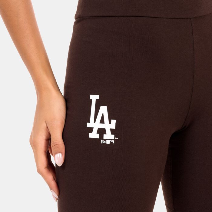 New Era Women's MLB Los Angeles Dodgers Bike Shorts Brown New Era Women's MLB Los Angeles Dodgers Bike Shorts Brown image number 3