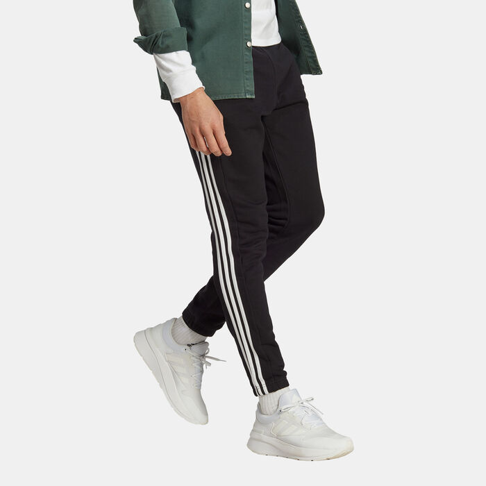 adidas Men's Essentials 3-Stripes Pants Black adidas Men's Essentials 3-Stripes Pants Black image number 2
