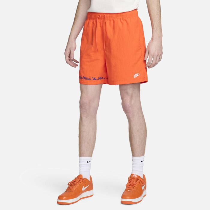 Nike Men's Club Fleece Flow Shorts Orange Nike Men's Club Fleece Flow Shorts Orange image number 0