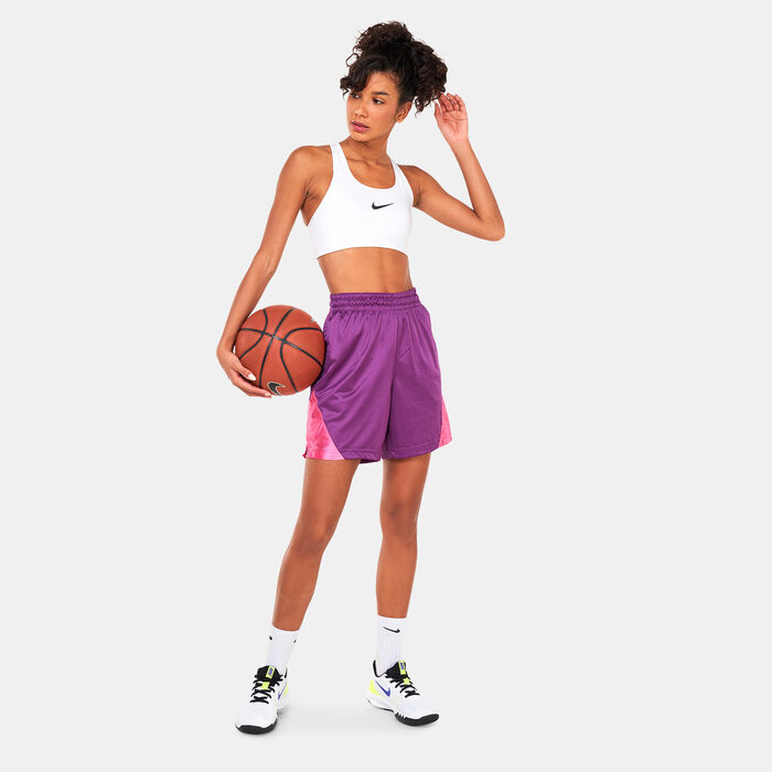 Nike Women's Dri-FIT ISoFly Basketball Shorts Purple Nike Women's Dri-FIT ISoFly Basketball Shorts Purple image number 2