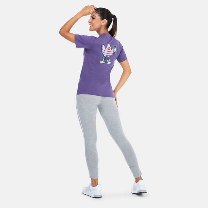 adidas Originals Women's ADI DASSLER Graphic T-Shirt Purple adidas Originals Women's ADI DASSLER Graphic T-Shirt Purple image number 2