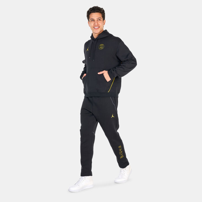 Jordan Men's Paris Saint-Germain Fleece Sweatpants Black Jordan Men's Paris Saint-Germain Fleece Sweatpants Black image number 2