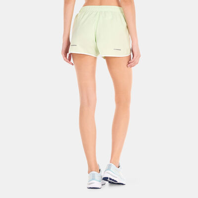 ASICS Women's Icon 4-Inch Shorts Green ASICS Women's Icon 4-Inch Shorts Green
