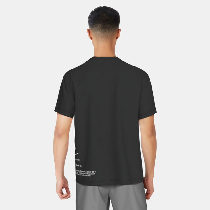 Nike Swim Men's Swim Better Icon Hydro Rashguard Black image number 1