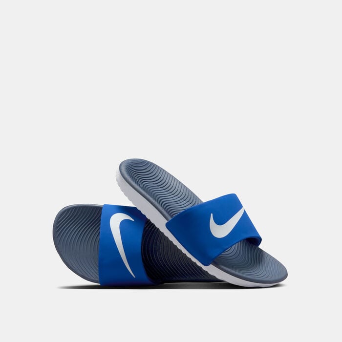 Nike Kids' Kawa Slides Blue Nike Kids' Kawa Slides Blue image number 1