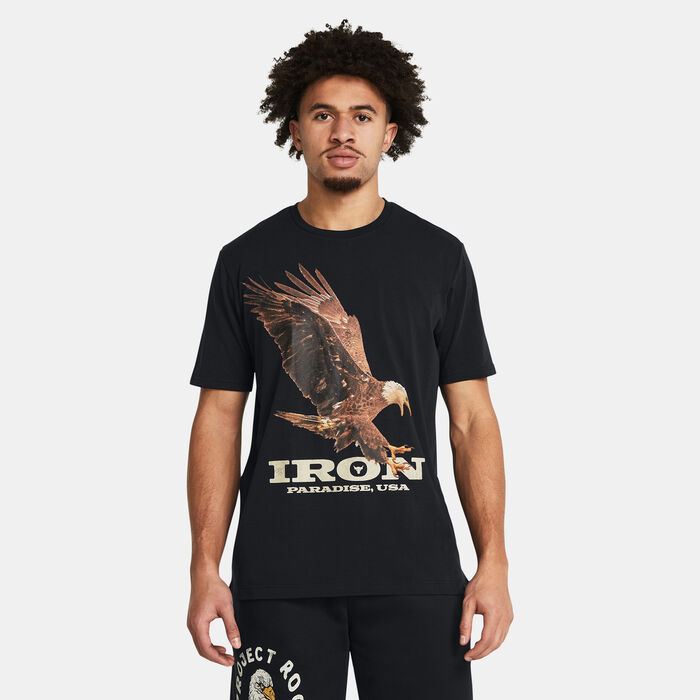 Under Armour Men's Project Rock Eagle T-Shirt Black image number 0