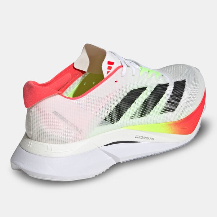 adidas Men's Adizero Boston 12 Shoes White adidas Men's Adizero Boston 12 Shoes White image number 1