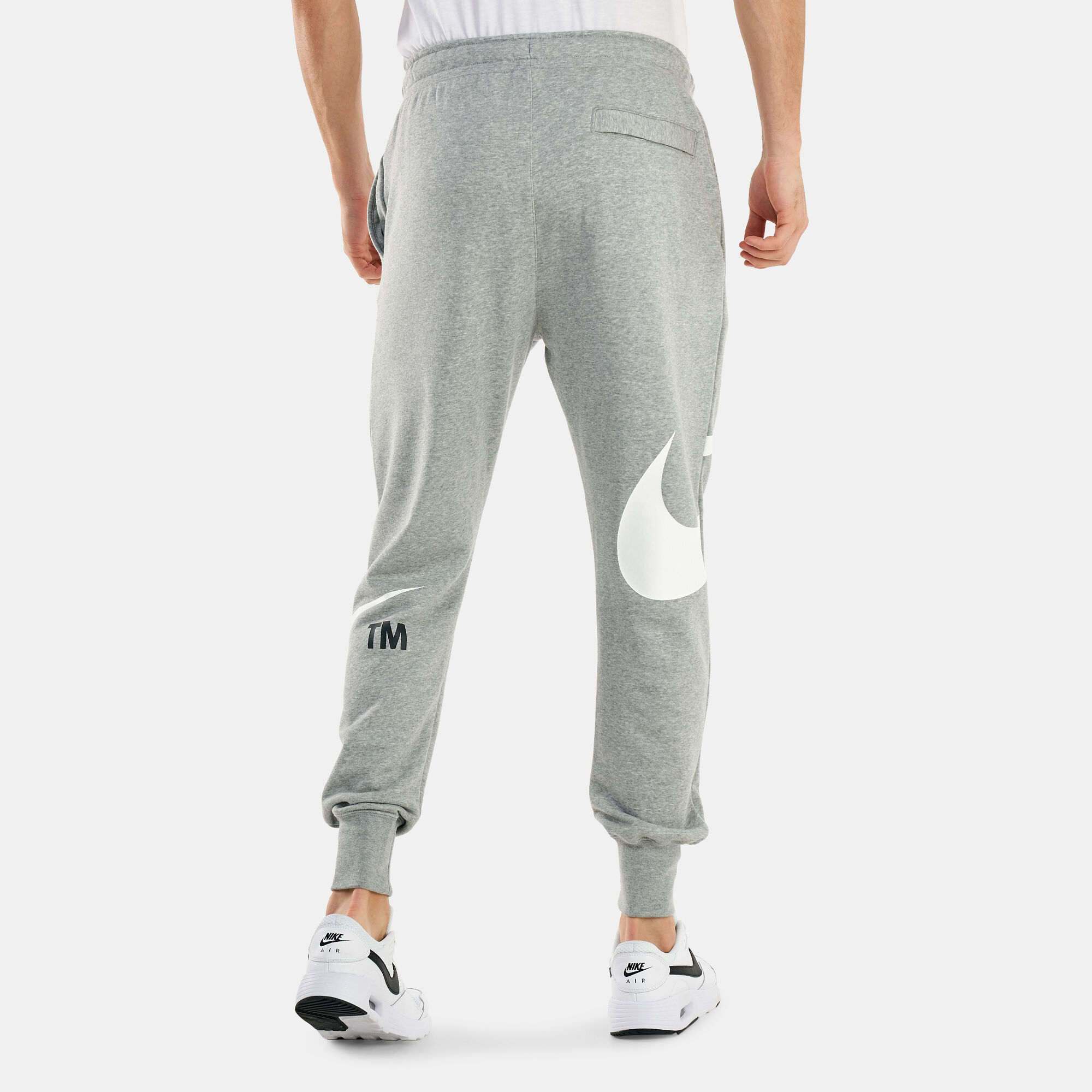 Buy Nike Men s Sportswear Swoosh Semi Brushed Back Sweatpants Grey