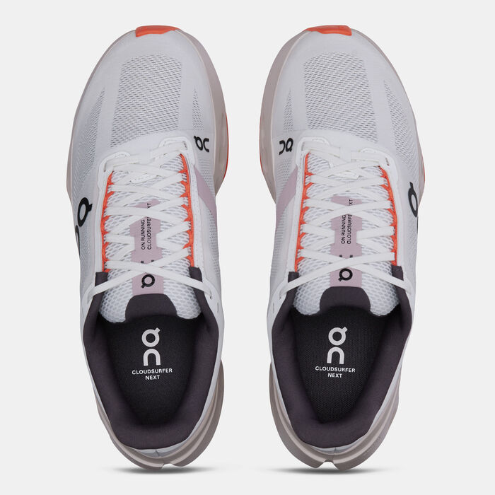 On Women's Cloudsurfer Next Running Shoes White On Women's Cloudsurfer Next Running Shoes White image number 4