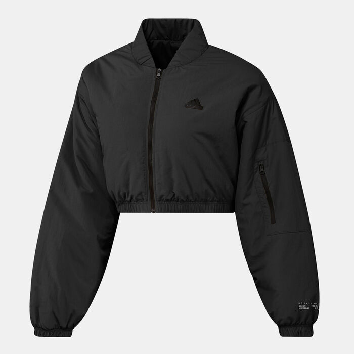 adidas Women's City Escape Bomber Jacket Black adidas Women's City Escape Bomber Jacket Black image number 0
