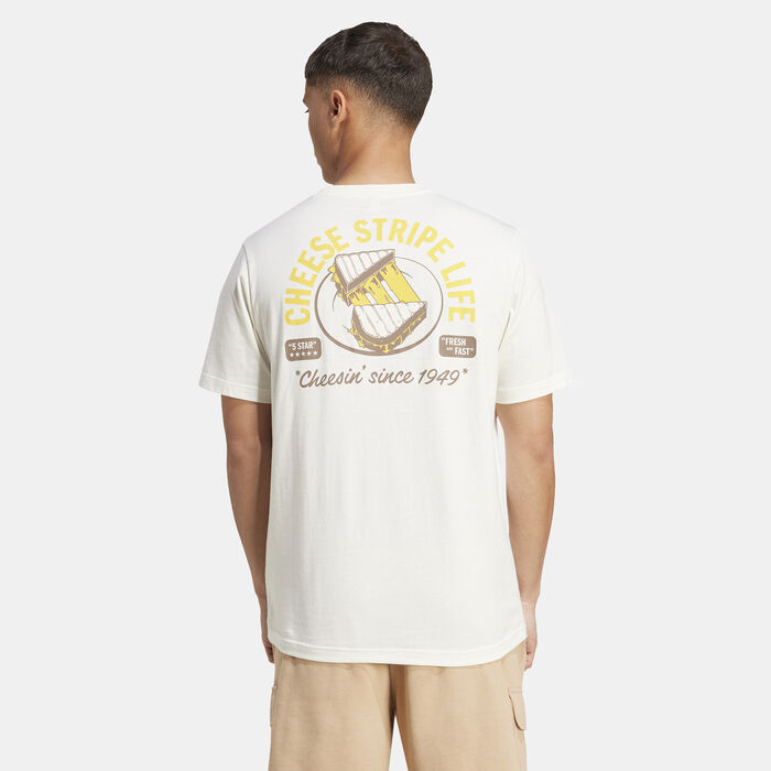 adidas Men's Food Grilled Cheese Graphic T-Shirt White image number 1
