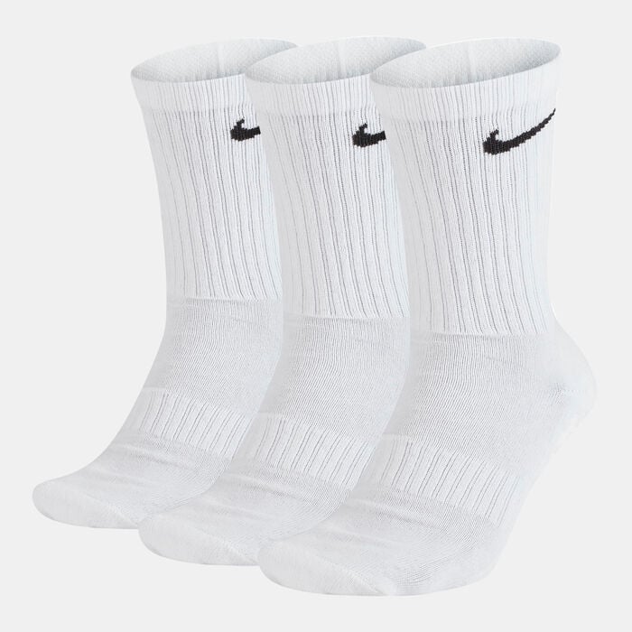 Nike Everyday Cushion Crew Socks (3 Pack) White Nike Everyday Cushion Crew Socks (3 Pack) White image number 0