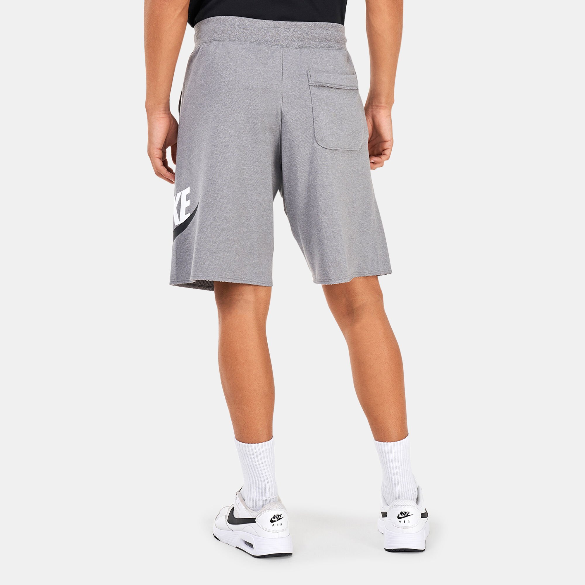 Nike grey alumni shorts top