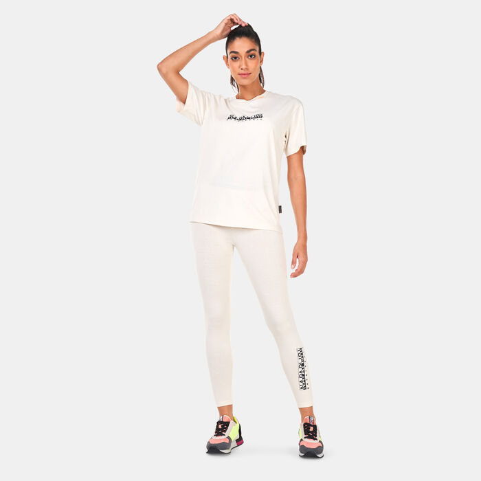 Napapijri Women's S-Box T-Shirt White Napapijri Women's S-Box T-Shirt White image number 2
