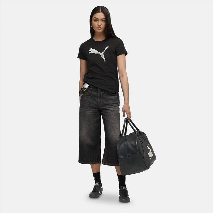 PUMA Women's Graphic Gradient T-Shirt Black image number 2