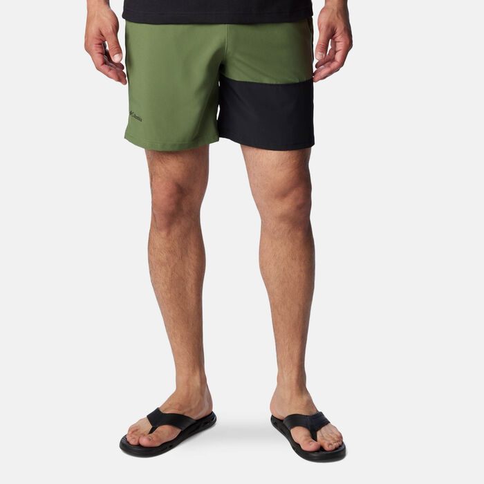 Columbia Men's Logo Hiking Shorts Green Columbia Men's Logo Hiking Shorts Green image number 0
