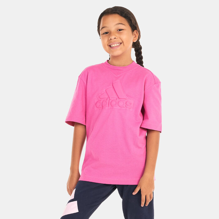 adidas Kids’ Future Icons Logo Piqué T-Shirt Pink adidas Kids’ Future Icons Logo Piqué T-Shirt Pink image number 0