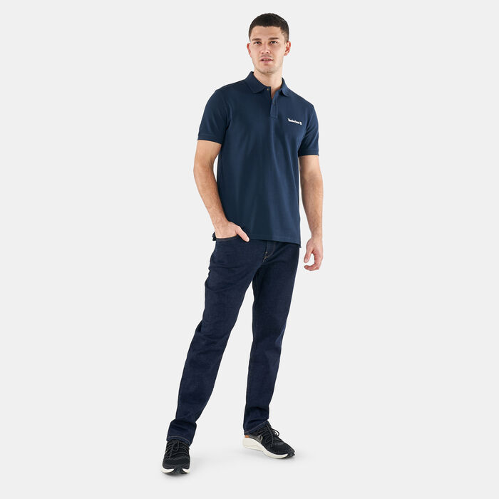 Timberland Men's Small Logo Polo Shirt Blue Timberland Men's Small Logo Polo Shirt Blue image number 2