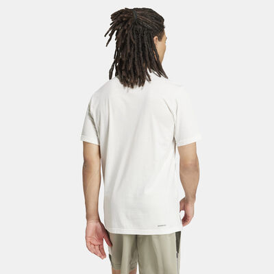 adidas Men's Train Essentials Camo Graphic Logo T-Shirt White