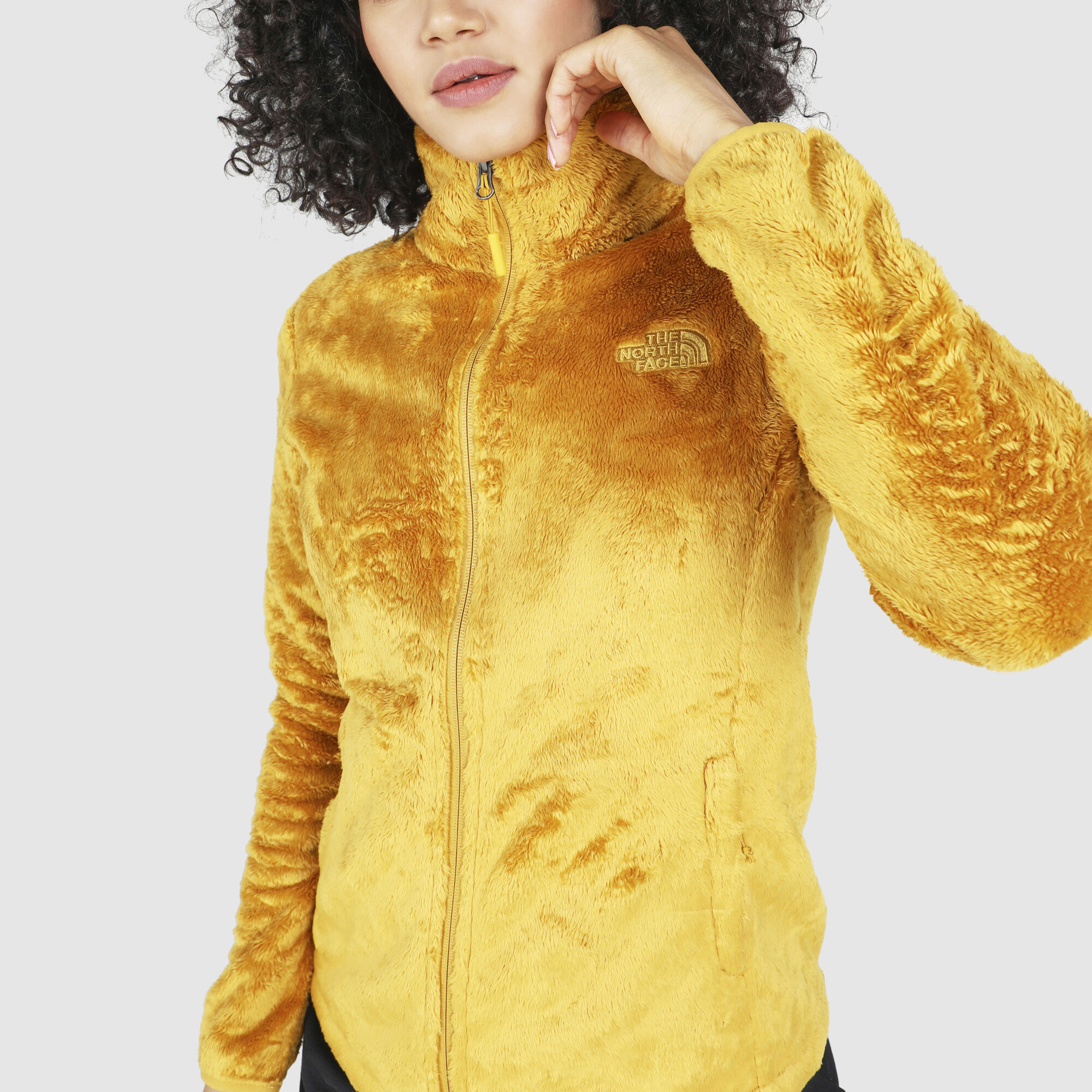 Yellow north face osito jacket sale