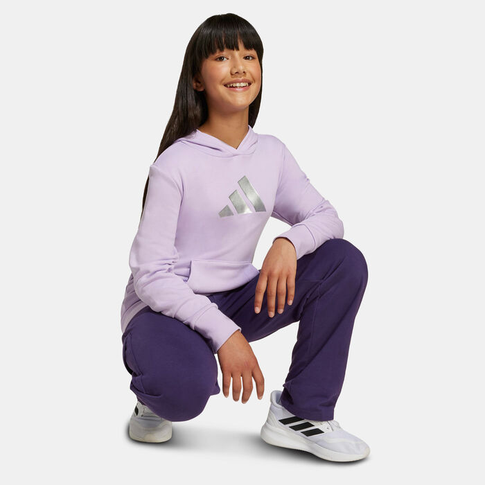 adidas Kids' Glam Graphic Hoodie Purple image number 2