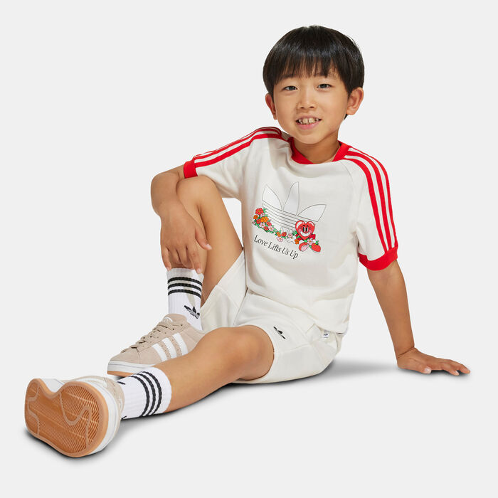 adidas Originals Kids' T-Shirt and Shorts Set White adidas Originals Kids' T-Shirt and Shorts Set White image number 2