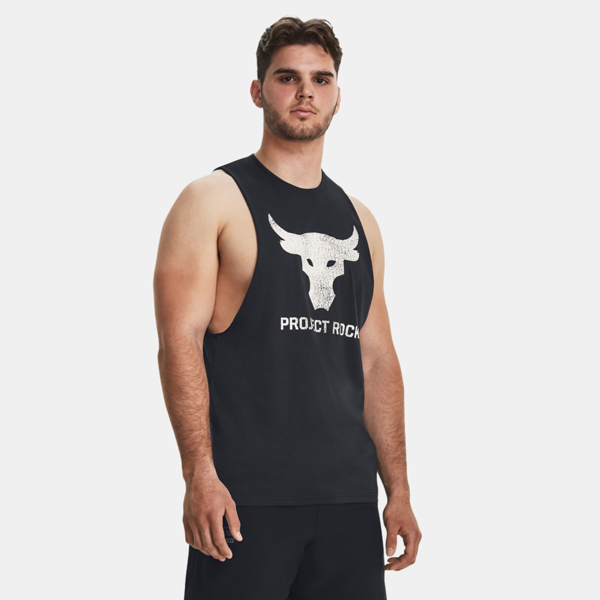 Buy Under Armour Men s Project Rock Brahma Bull Tank Top Black in