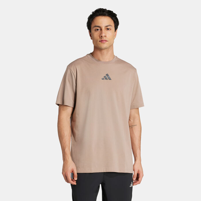 adidas Men's Camo Training Graphic T-Shirt Brown adidas Men's Camo Training Graphic T-Shirt Brown image number 0