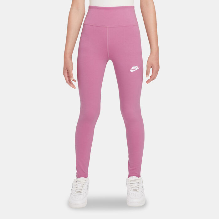 Nike Kids' Sportswear Classic High-Waisted Leggings Pink image number 0