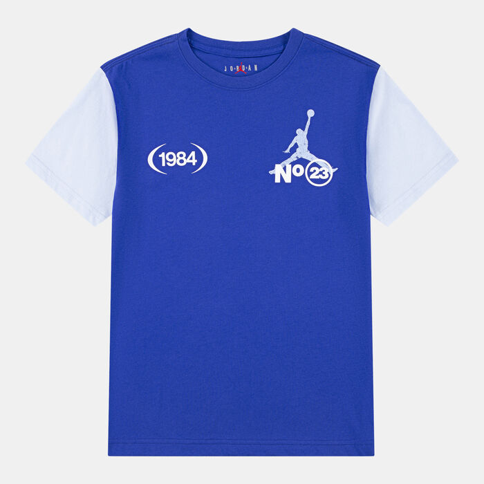 Jordan Kids' 1984 Stack T-Shirt Blue image number 0