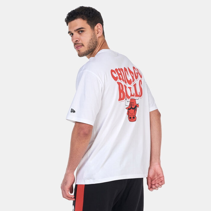 New Era Men's NBA Chicago Bulls Script T-Shirt White New Era Men's NBA Chicago Bulls Script T-Shirt White image number 1