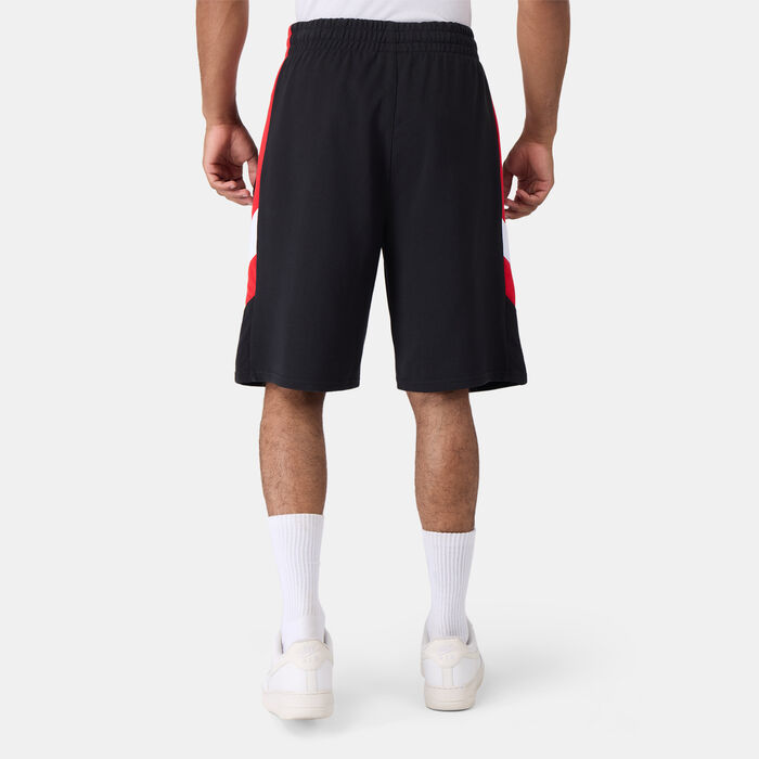 New Era Men's NBA Chicago Bulls Panel Shorts Black New Era Men's NBA Chicago Bulls Panel Shorts Black image number 1