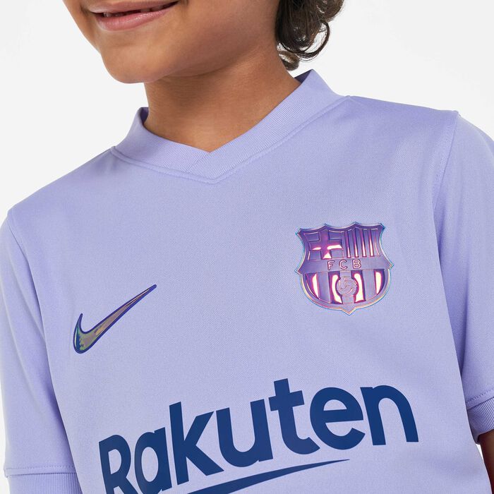 Kids' F.C. Barcelona Stadium Away Jersey - 2021/22 (Older Kids)