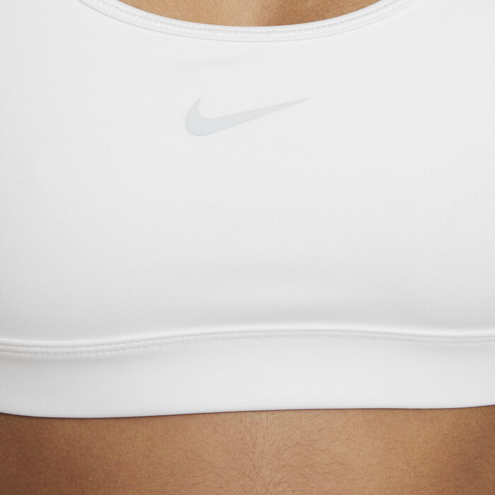 Nike Kids' Swoosh Medium-Support Sports Bra White Nike Kids' Swoosh Medium-Support Sports Bra White image number 3