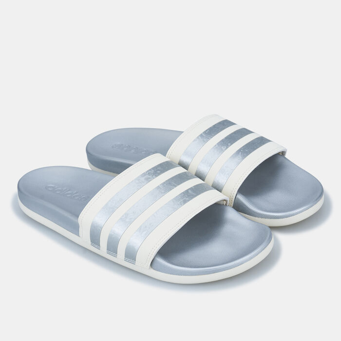 adidas Adilette Comfort Slides Mettalic adidas Adilette Comfort Slides Mettalic image number 0