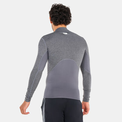 Under Armour Men's HeatGear® Mock Long Sleeve T-Shirt Grey Under Armour Men's HeatGear® Mock Long Sleeve T-Shirt Grey