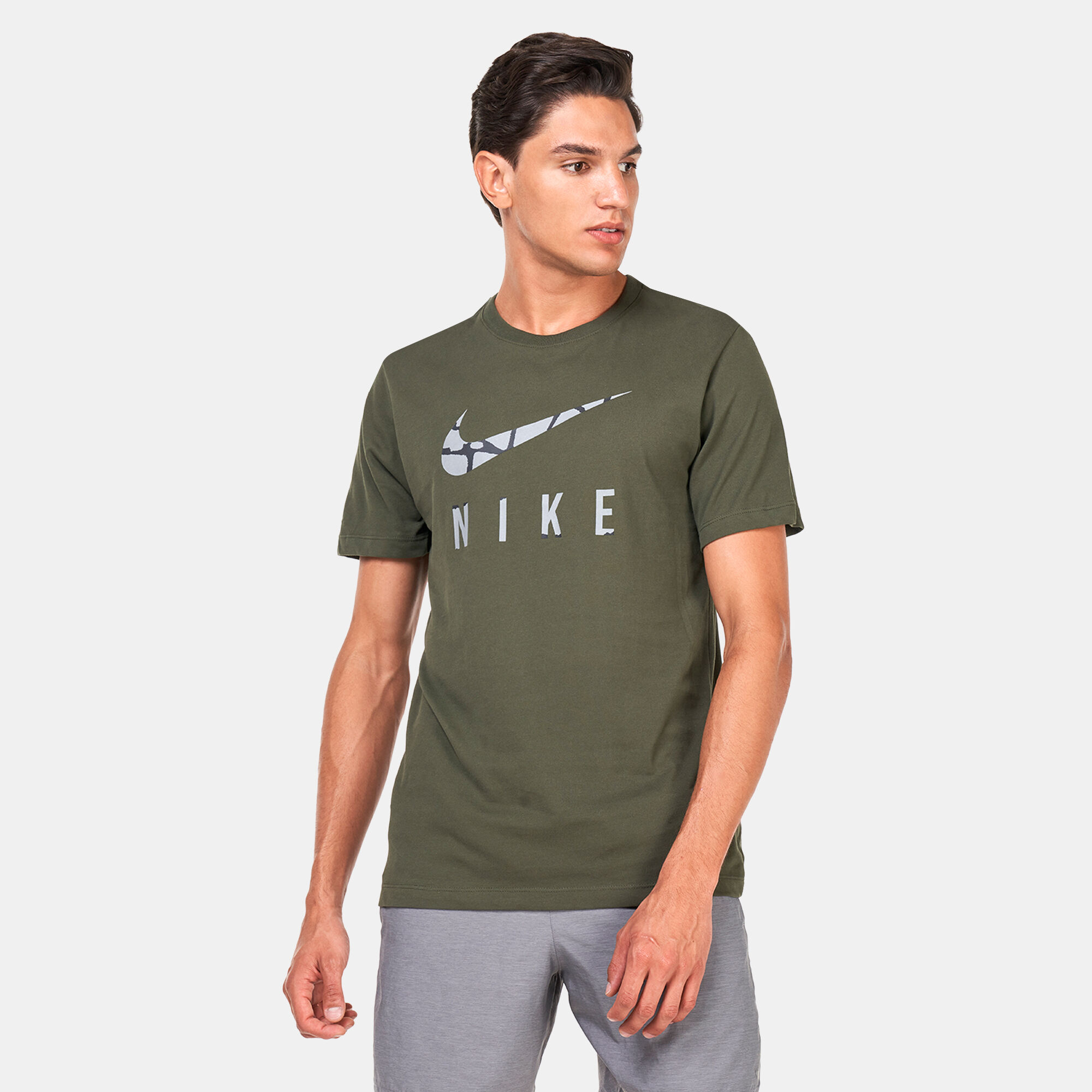 Buy Nike Men s Dri FIT Run Division T Shirt Green in KSA SSS