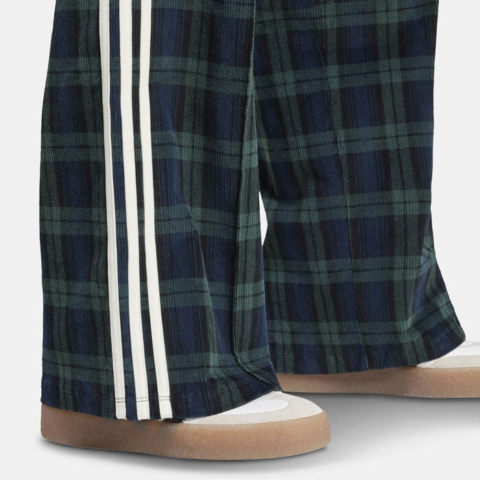 adidas Originals Women's Corduroy Tartan Pants Blue adidas Originals Women's Corduroy Tartan Pants Blue image number 4