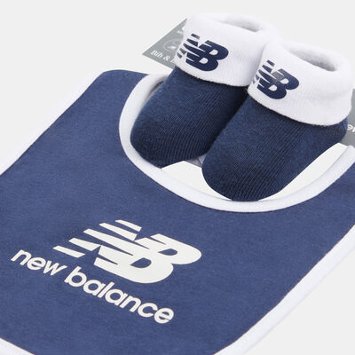 New Balance Kids' Bib & Bootie 2-Piece Set Blue New Balance Kids' Bib & Bootie 2-Piece Set Blue