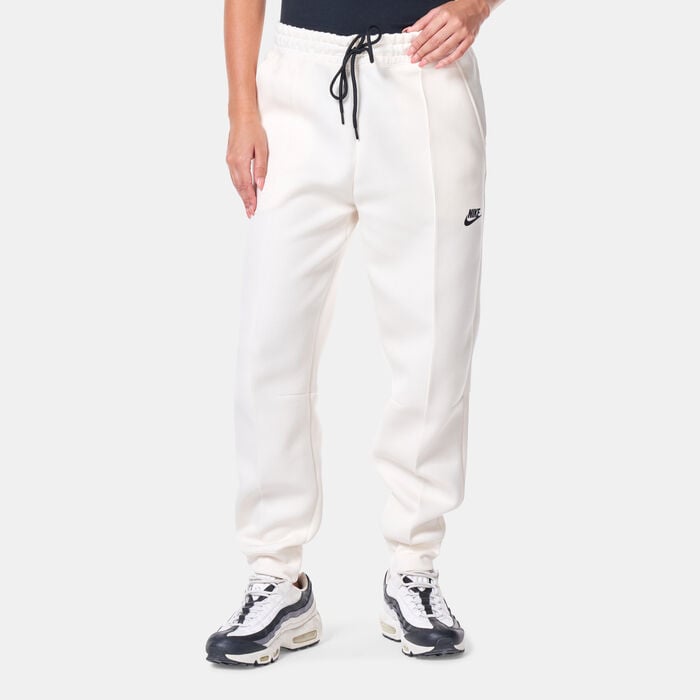 Nike Women's Sportswear Tech Fleece Mid-Rise Joggers Ivory Nike Women's Sportswear Tech Fleece Mid-Rise Joggers Ivory image number 0