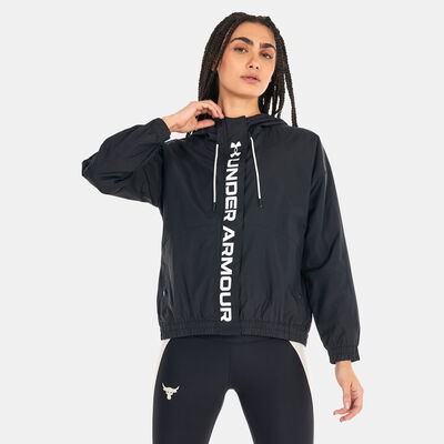 Under Armour Women's UA RUSH™ Woven Full-Zip Jacket Black