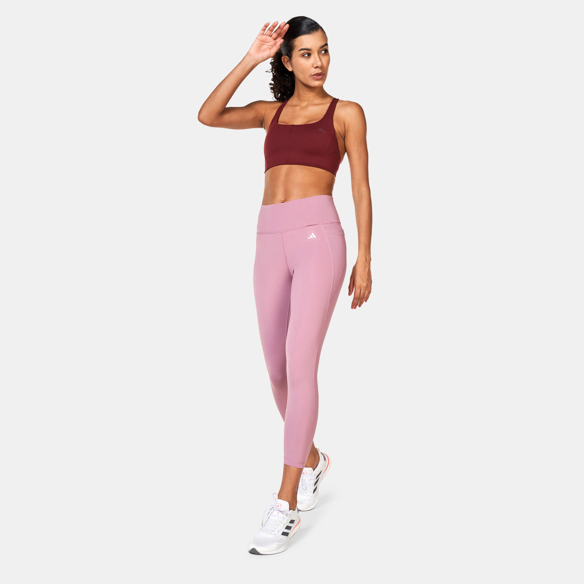 Women s Optime Training Leggings Pink adidas in KSA SSS